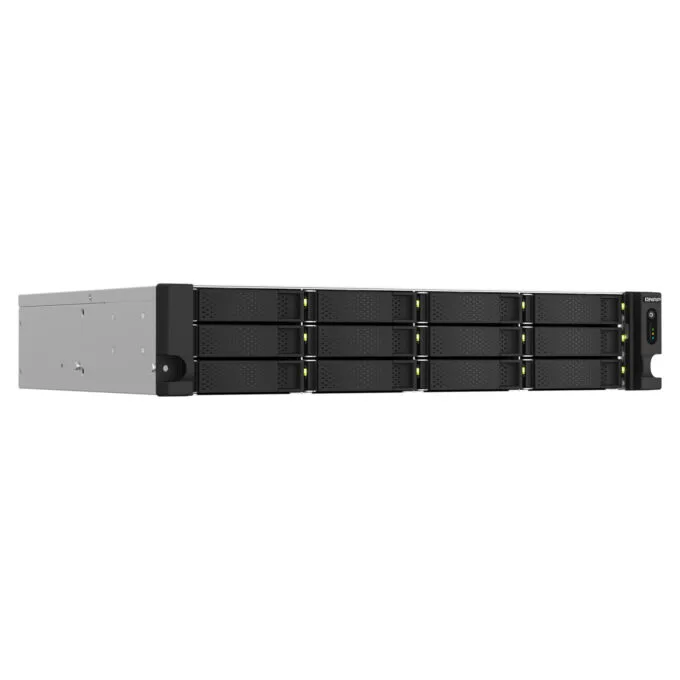QNAP TS-1264U-RP-8G - 12-Bay 2U Rack NAS, Intel Celeron 2.0/2.9GHz, 8GB DDR4, Redundant PSU, Aluminum/Black — image 5
