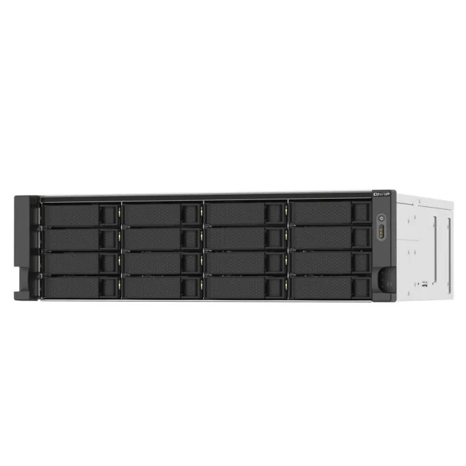 QNAP TS-1673AU-RP-16G - 16-Bay 3U Rack NAS, AMD V1500B 2.2GHz, 16GB DDR4, Dual 2.5GbE, USB-C, Redundant 550W PSU — image 3