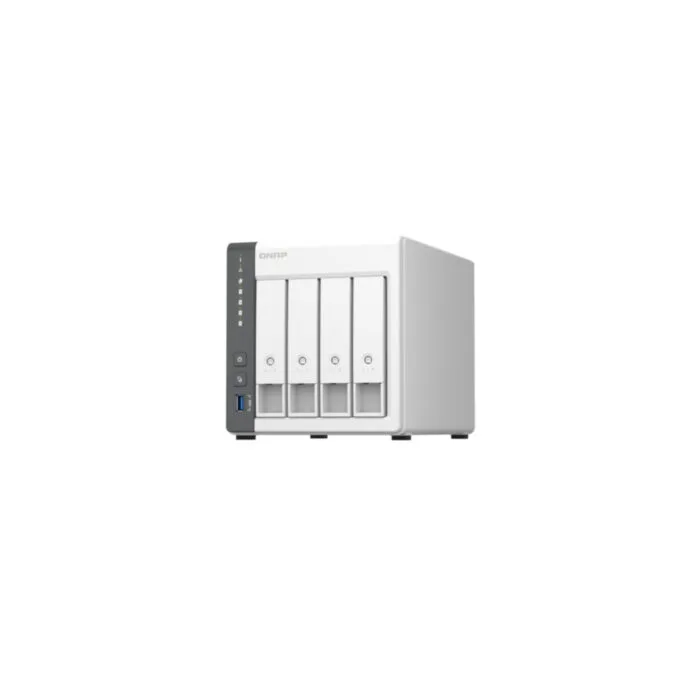 QNAP TS-433-4G NAS Server - 4-Bay White, 4GB RAM, ARM Cortex-A55 2.0GHz, Dual 2.5GbE — image 1