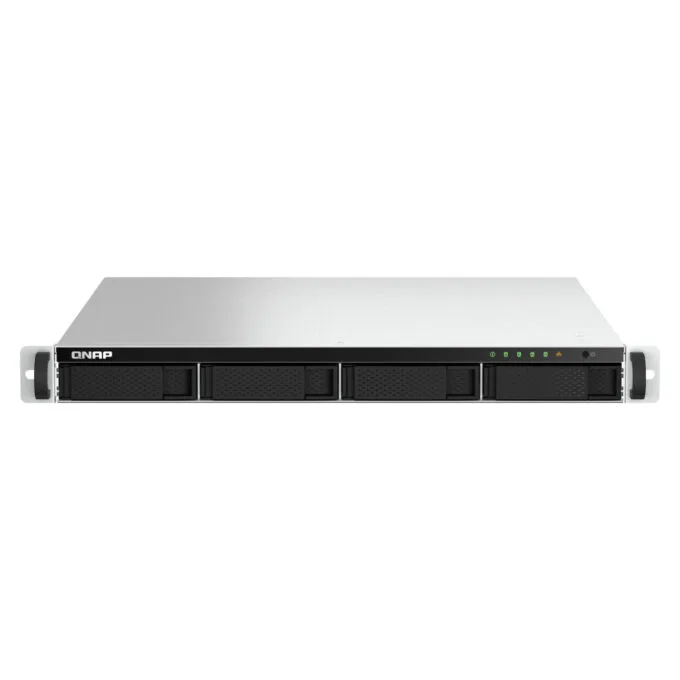 QNAP TS-464U-8G - 4-Bay 1U Rack NAS, Intel Celeron N5095 2.0–2.9GHz, 8GB DDR4, 2x2.5GbE, Aluminium/Black — image 1