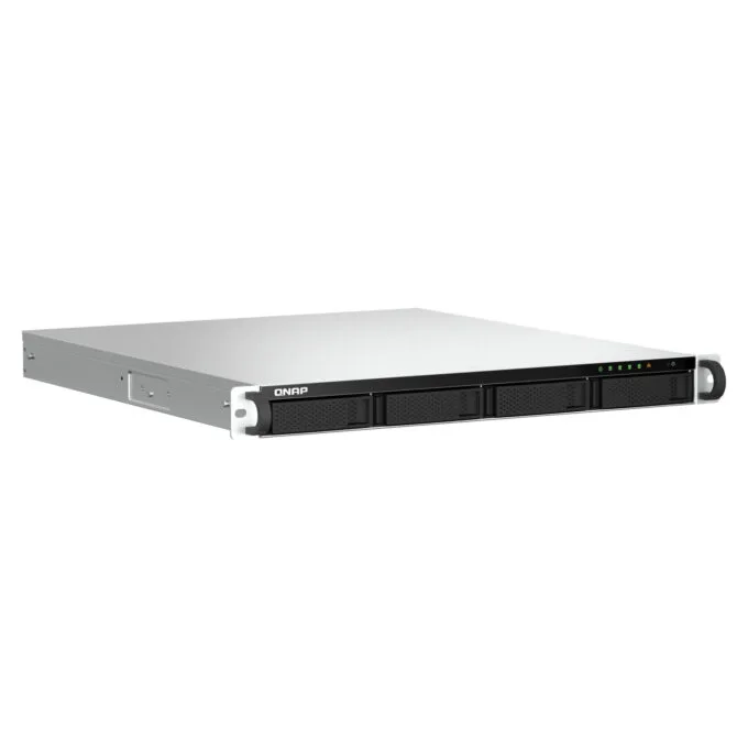 QNAP TS-464U-RP - 1U 4-Bay Rack NAS, Intel N5095 2.0/2.9GHz, 8GB DDR4, 2x2.5GbE, Redundant PSU, Black/Aluminium — image 2