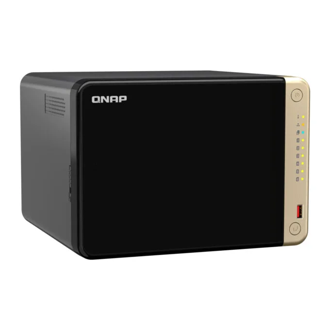 QNAP TS-664-8G NAS Server - 6-Bay, Intel Celeron N5095 2.0/2.9GHz, 8GB DDR4, 2x M.2, 2x2.5GbE, HDMI 2.1, Black/Bronze — image 3