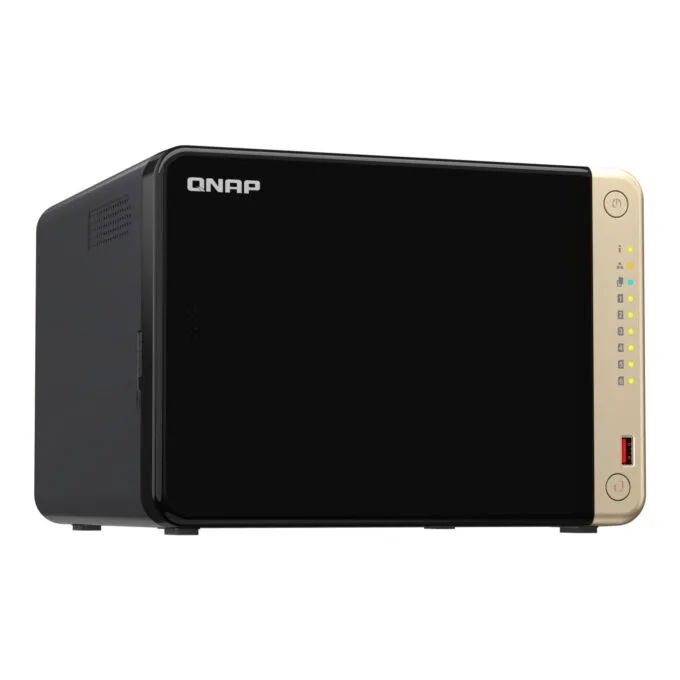 QNAP TS-664-8G NAS Server - 6-Bay, Intel Celeron N5095 2.0/2.9GHz, 8GB DDR4, 2x M.2, 2x2.5GbE, HDMI 2.1, Black/Bronze — image 4