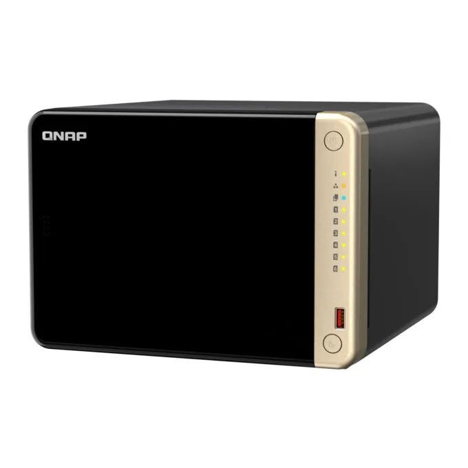 QNAP TS-664-8G NAS Server - 6-Bay, Intel Celeron N5095 2.0/2.9GHz, 8GB DDR4, 2x M.2, 2x2.5GbE, HDMI 2.1, Black/Bronze — image 5