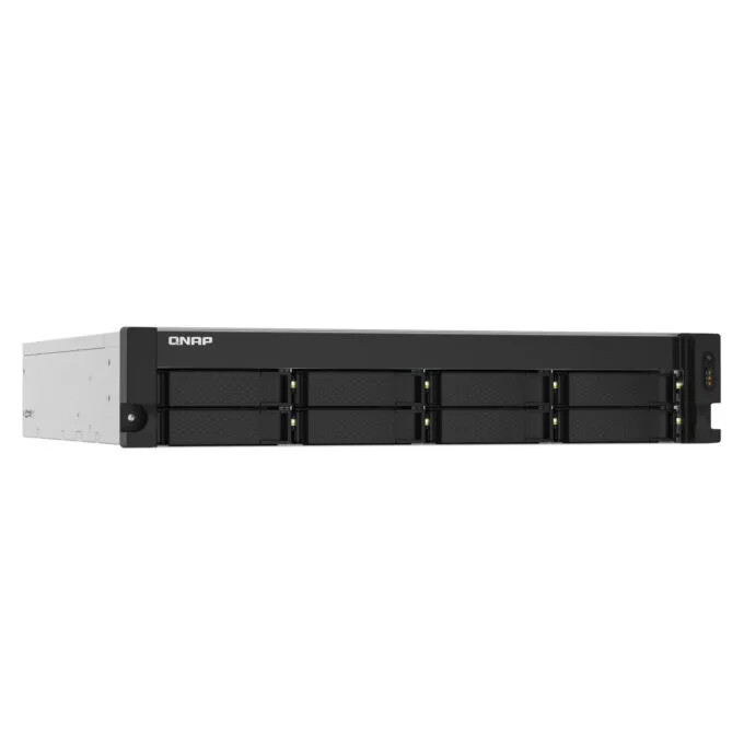 QNAP TS-832PXU - 8-Bay 2U Rack NAS, AL324 1.7GHz Quad-Core, 4GB DDR4, 10GbE SFP+, Aluminium/Black — image 2