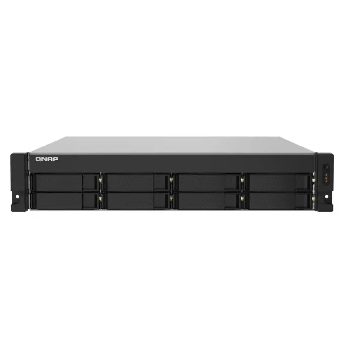 QNAP TS-832PXU-RP NAS 8-Bay Rackmount - Black | Annapurna AL324 1.7GHz, 4GB DDR4, Dual PSU, 10GbE — image 1