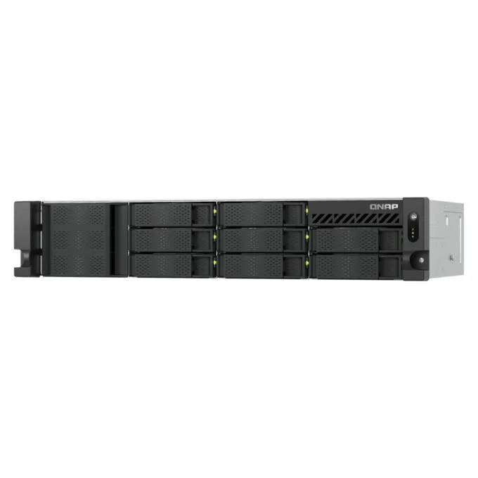 QNAP TS-855eU-8G NAS Server - 8-Bay 2U Rack, Intel Atom C5125 2.8GHz, 8GB DDR4, 2x2.5GbE, 2x M.2, Black — image 7
