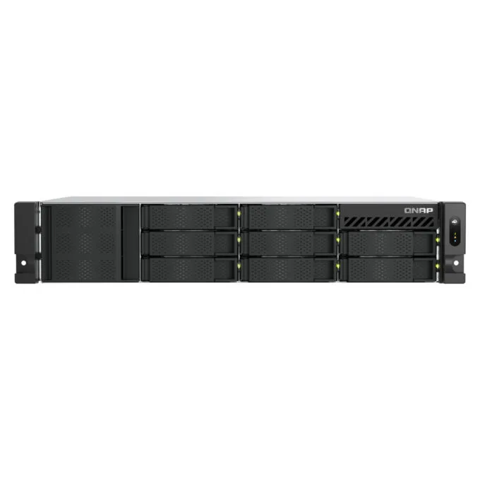 QNAP TS-855EU-RP NAS Server - 8-bay Rack 2U, Intel Atom C5125 2.8GHz, 8GB DDR4, Black — image 1