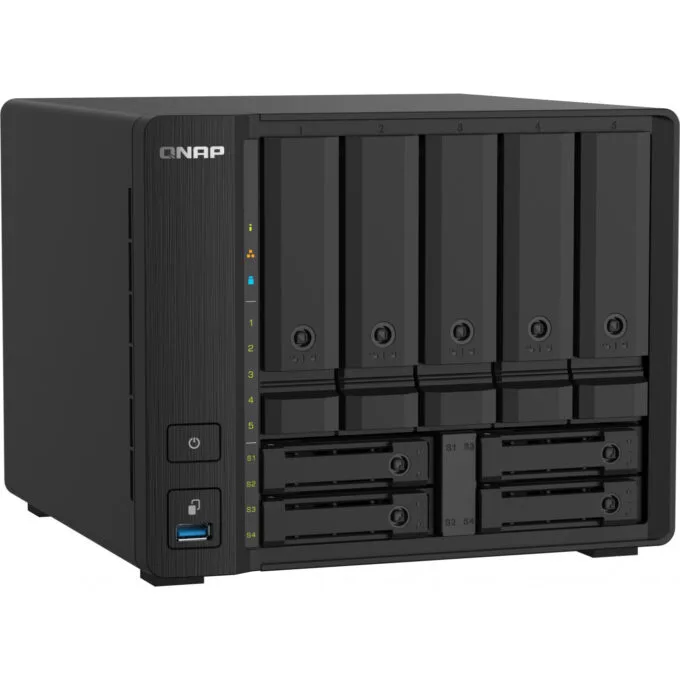 QNAP TS-932PX-4G - 9-Bay NAS - Black, 4GB DDR4 SO-DIMM, Alpine AL-324 1.7GHz, 2x10GbE SFP+ & 2x2.5GbE — image 3