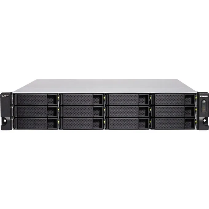 QNAP TS-h1886XU-RP-R2 - 12+6 Bay 2U Rack NAS - Intel Xeon D-1622 (up to 3.2GHz), 32GB ECC DDR4, Black/Grey — image 1