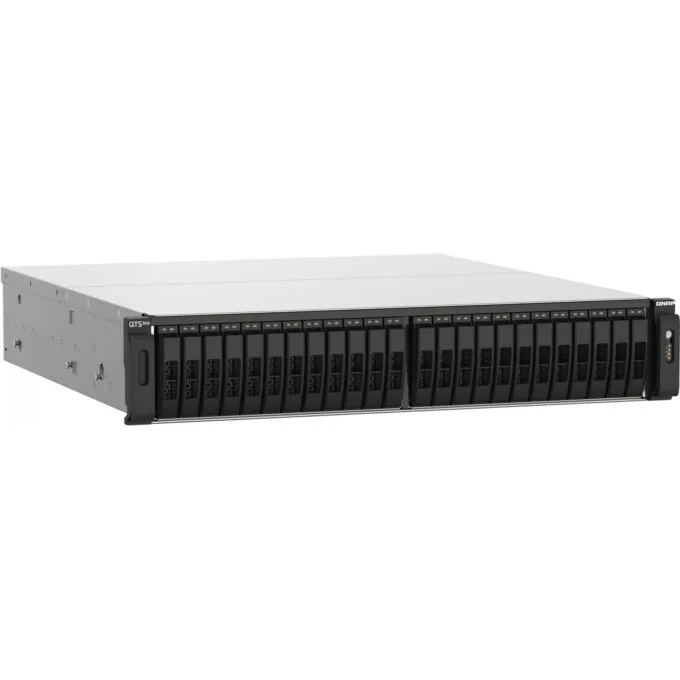 QNAP TS-h2490FU - 24-Bay All-Flash NAS, AMD EPYC 7302P, 256GB RDIMM DDR4, 4x25Gb SFP28, 2x2.5GbE, 4xNVMe U.2 — image 3