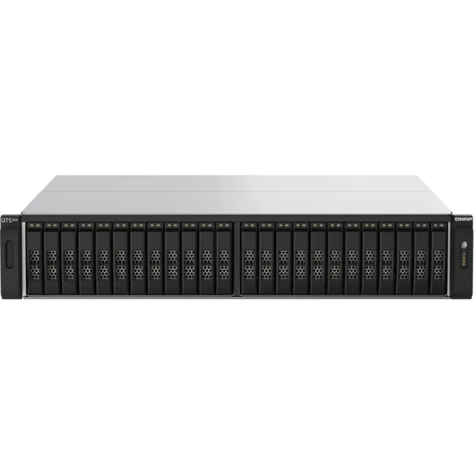 QNAP TS-h2490FU - 24-Bay All-Flash NAS, AMD EPYC 7302P, 256GB RDIMM DDR4, 4x25Gb SFP28, 2x2.5GbE, 4xNVMe U.2 — image 1