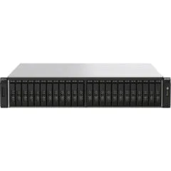 QNAP TS-h2490FU-7302P - 24-Bay All-Flash NAS, AMD EPYC 7302P, 128GB DDR4, 2x2.5GbE & 4x25GbE SFP28