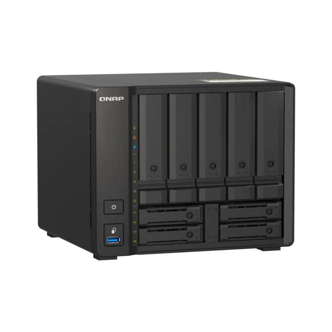 QNAP TS-h973AX - 9-Bay NAS - AMD Ryzen V1500B 2.2GHz, 8GB DDR4 SO-DIMM, SATA 6Gbps, U.2 NVMe — image 2