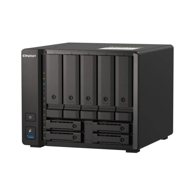 QNAP TS-h973AX - 9-Bay NAS - AMD Ryzen V1500B 2.2GHz, 8GB DDR4 SO-DIMM, SATA 6Gbps, U.2 NVMe — image 3