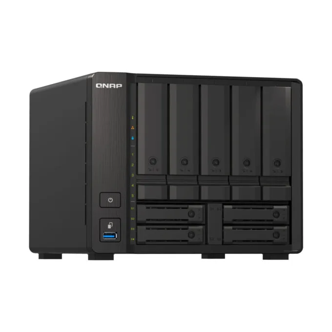 QNAP TS-h973AX - 9-Bay NAS - AMD Ryzen V1500B 2.2GHz, 8GB DDR4 SO-DIMM, SATA 6Gbps, U.2 NVMe — image 4
