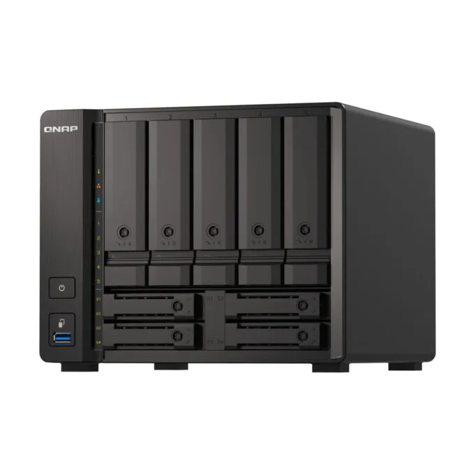 QNAP TS-h973AX - 9-Bay NAS - AMD Ryzen V1500B 2.2GHz, 8GB DDR4 SO-DIMM, SATA 6Gbps, U.2 NVMe — image 5