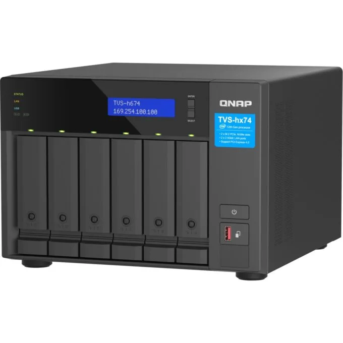 QNAP TVS-H674-I5-32G 6-Bay NAS - QuTS hero, i5-12400, 32GB RAM, up to 4.6GHz — image 5