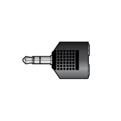 qtx 3.5mm Plug to 2x3.5mm Sockets - 759.307UK - 3.5mm Plug to 2x3.5mm Sockets
