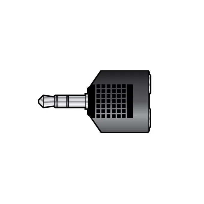qtx 3.5mm Plug to 2x3.5mm Sockets - 759.307UK - 3.5mm Plug to 2x3.5mm Sockets — image 1