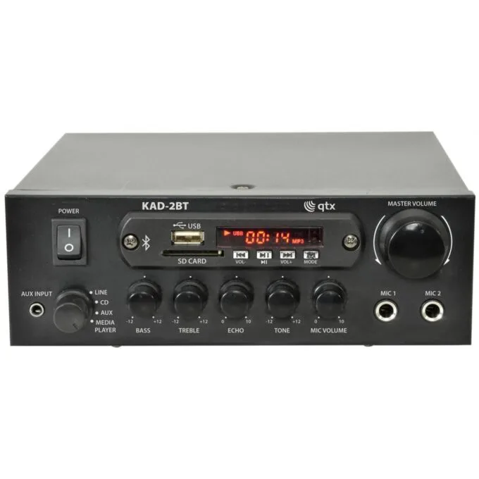 QTX Amplifier USB FM BT 70W 103.122UK - KAD-2BT - Amplifier USB FM BT 70W 103.122UK — image 2