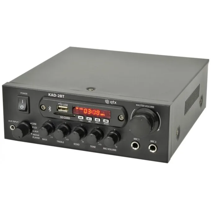 QTX Amplifier USB FM BT 70W 103.122UK - KAD-2BT - Amplifier USB FM BT 70W 103.122UK — image 1