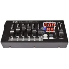QTX DMX Controller - MDMX-24 - 24 Channel Mini DMX Controller 154.100UK