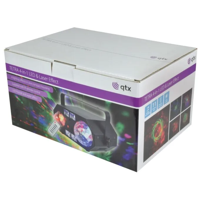 QTX Tetra Moonflower Ripple Strobe UV Laser - 151.608UK - Moonflower Ripple Strobe UV Laser — image 11