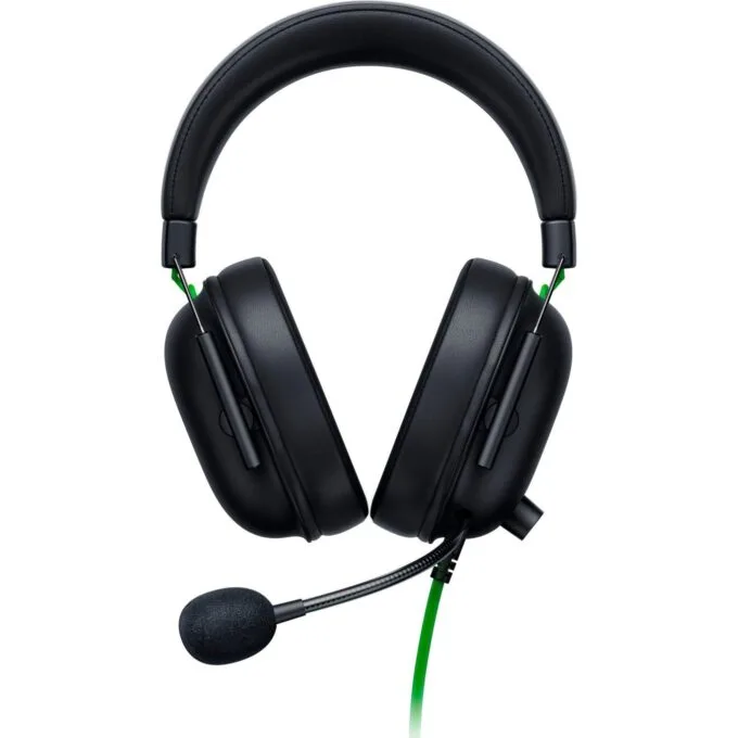 Razer BlackShark V2 X Headset - BlackShark V2 X - Over-Ear, Wired, Black/Green — image 3