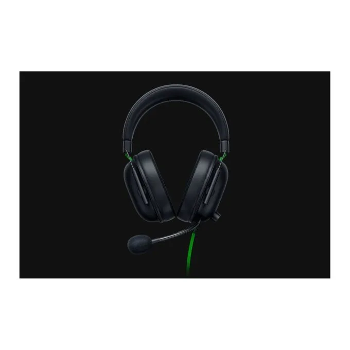 Razer BlackShark V2 X Headset - BlackShark V2 X - Over-Ear, Wired, Black/Green — image 6