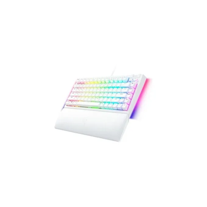Razer BlackWidow V4 75% White - Mechanical RGB Keyboard - Hot-Swappable - Orange Tactile Switch — image 2