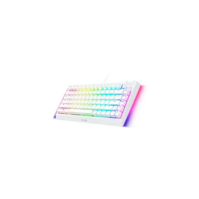 Razer BlackWidow V4 75% White - Mechanical RGB Keyboard - Hot-Swappable - Orange Tactile Switch — image 3