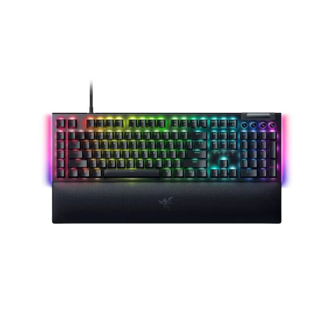 Razer BlackWidow V4 Full-Size Mechanical Gaming Keyboard - Green Clicky Switches — image 1