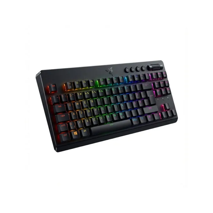 Razer BlackWidow V4 Low-profile Tenkeyless HyperSpeed orange Switch german Layout — image 1