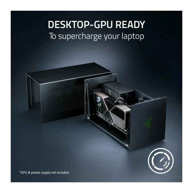 Razer Core X V2 - GPU Enclosure (eGPU)- Thunderbolt 4 5 & USB 4 - 4 Slot NVIDIA AMD PCIe 4 - 140W PD — image 4
