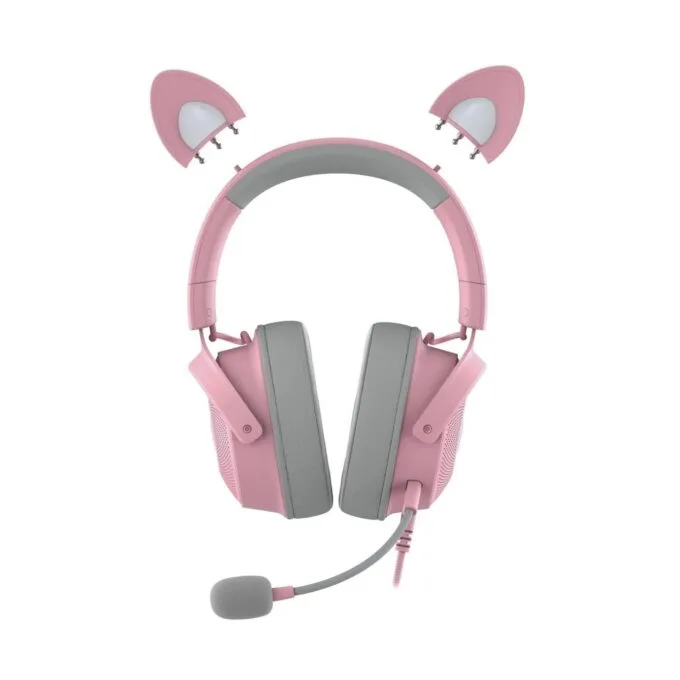 Razer KRAKEN KITTY V2 PRO - Quartz - RGB - USB 7.1 Gaming Headset - Kitty, Bear, Bunny Ears — image 6