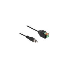 RCA Plug to Terminal Block Adapter - with Push Button