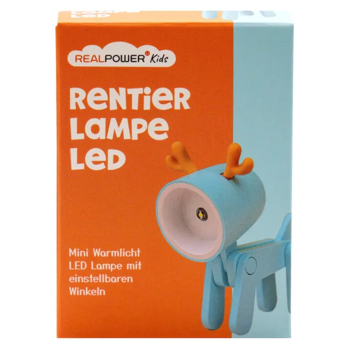 RealPower LED-Tier Taschanlampe Blue deer — image 2