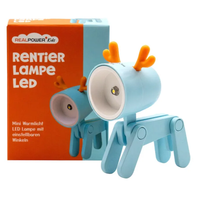 RealPower LED-Tier Taschanlampe Blue deer — image 3