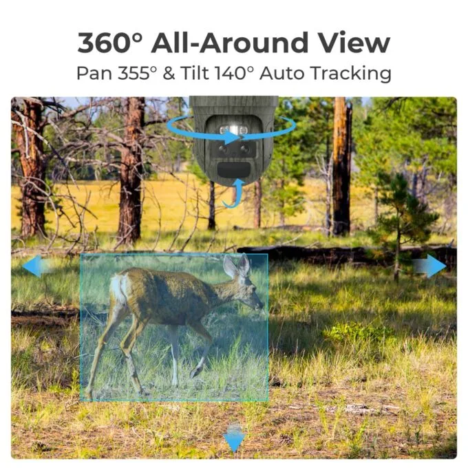 Reolink Outdoor Battery Camera 4K Trackmix LTE - BP4G - (G770-C) (Camo) Bundle — image 2