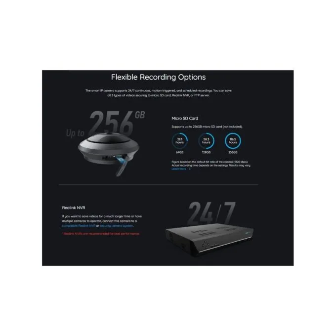 Reolink POE IP Fisheye Camera 6MP Indoor Panoramic - P520 - POE IP Fisheye Camera 6MP Indoor Panoramic — image 4