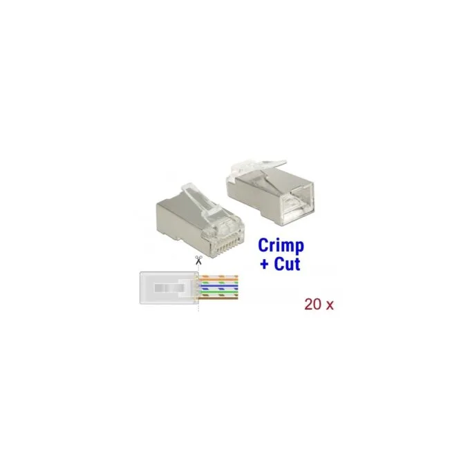 RJ-45 Crimp+Cut Plug - Cat.6 STP — image 1
