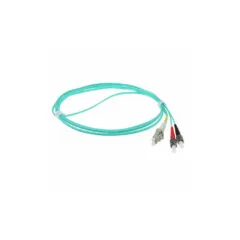 RL7602 2m FIBER PATCH CABLE LC AND ST CONNECTORS MULTIMODE OM3 50 125 DUPLEX LSZH ACT