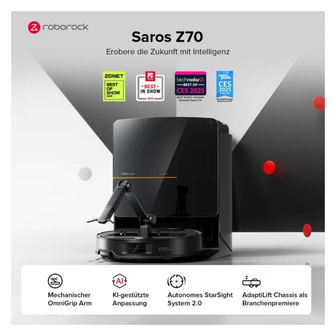 Roborock Saros Z70 Saugroboter. schwarz — image 6