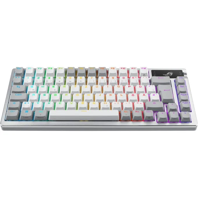 ROG Azoth Keyboard - Azoth - White, 75% Wireless Optical Mechanical, Tri-Mode — image 2