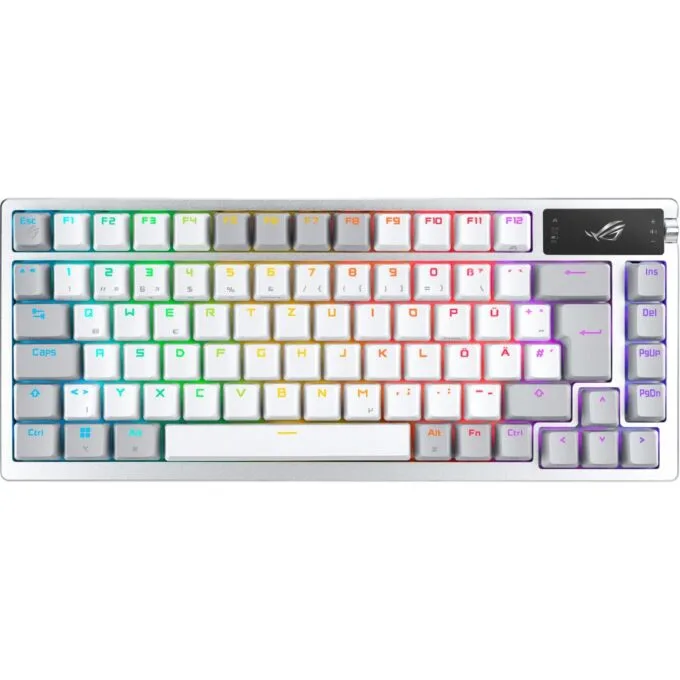 ROG Azoth Keyboard - Azoth - White, 75% Wireless Optical Mechanical, Tri-Mode — image 1