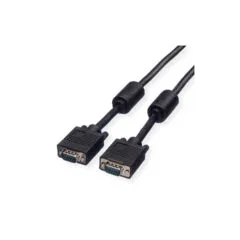 ROLINE Monitor-Kabel mit Ferritkern+DDC HD15 ST-ST 10m