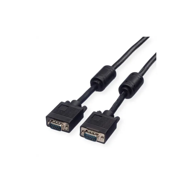 ROLINE Monitor-Kabel mit Ferritkern+DDC HD15 ST-ST 10m — image 1