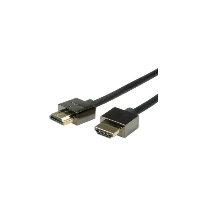 ROLINE Notebook HDMI High Speed Kabel mit Ethernet schwarz 1m — image 1