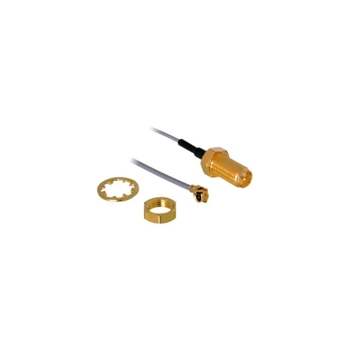 RP-SMA socket for installation to MHF U.FL-LP-068 plug, adapter — image 1